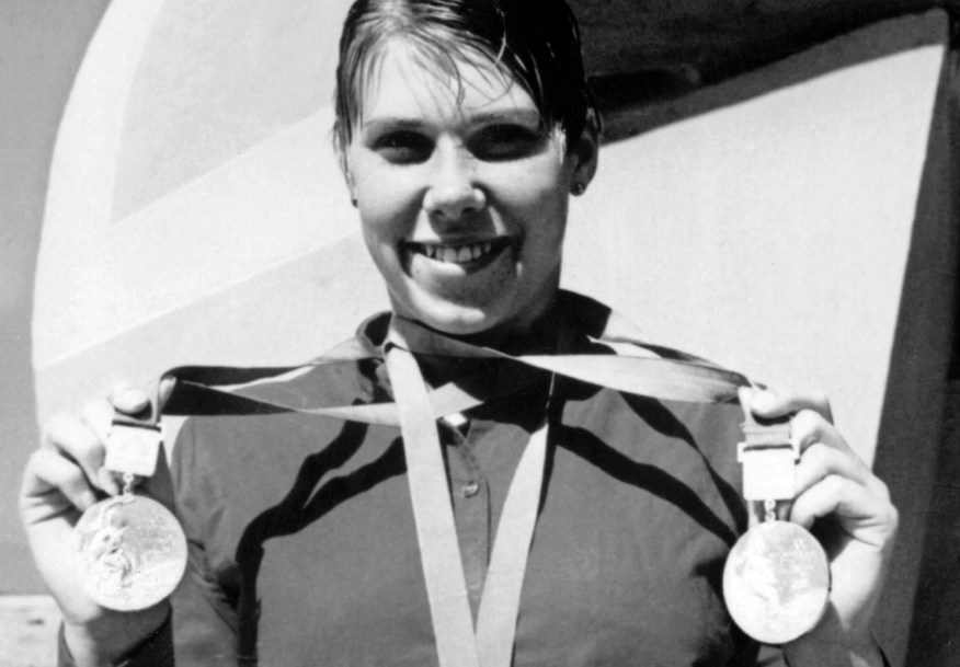 Elaine Tanner winner of two medals in the Women's swimming event at the 1968 Olympic Games in Mexico City, Mexico. (CP PHOTO/COC)