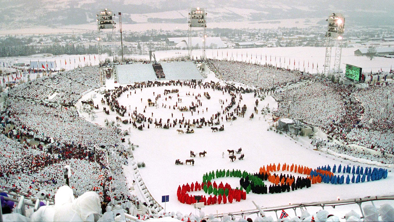 Opening ceremonies, Lillehammer 1994. 