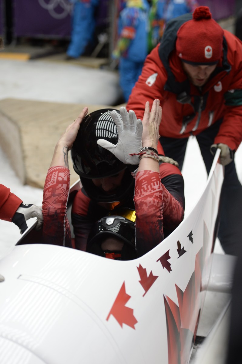 Kaillie Humphries and Heather Moyse