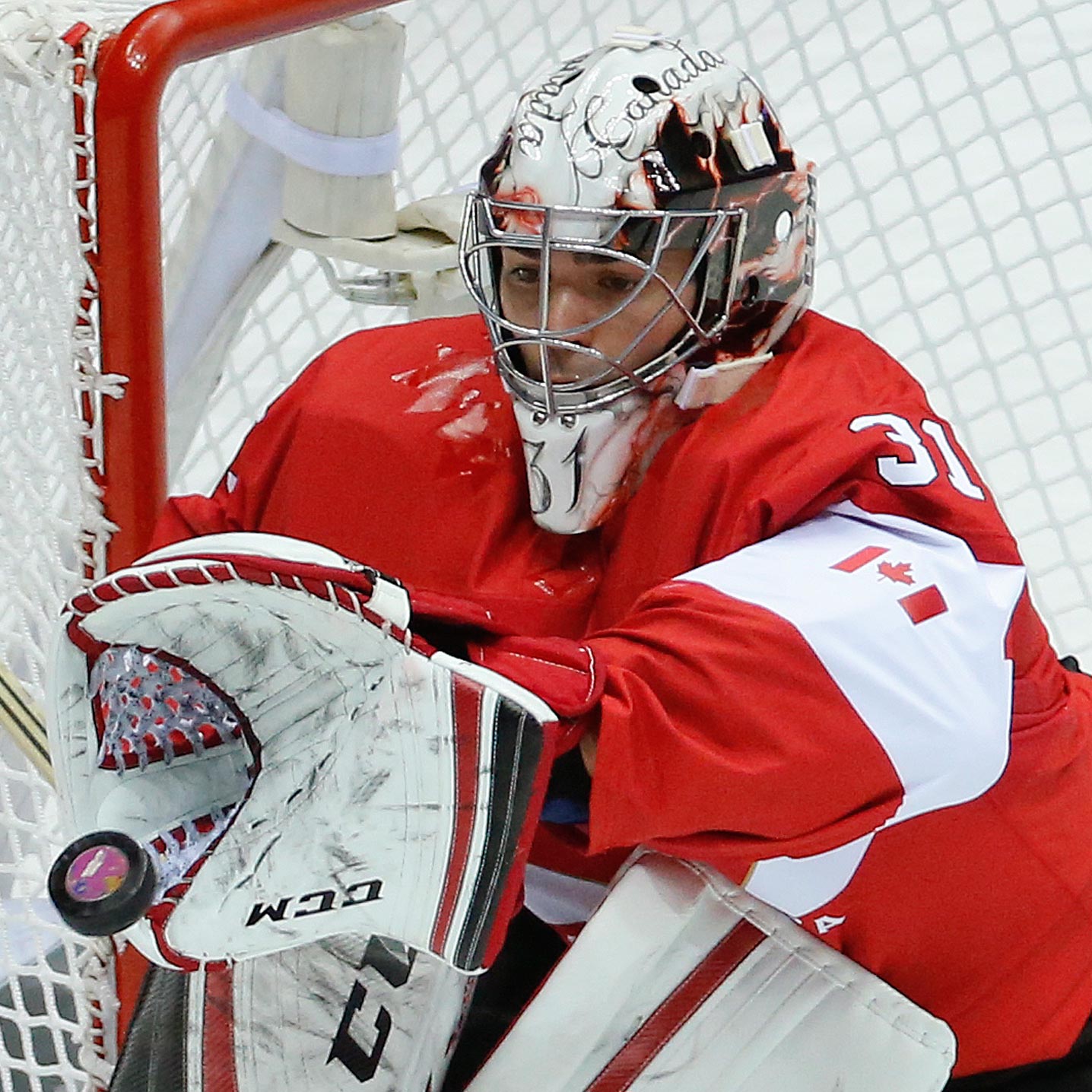 Carey Price makes a glove save