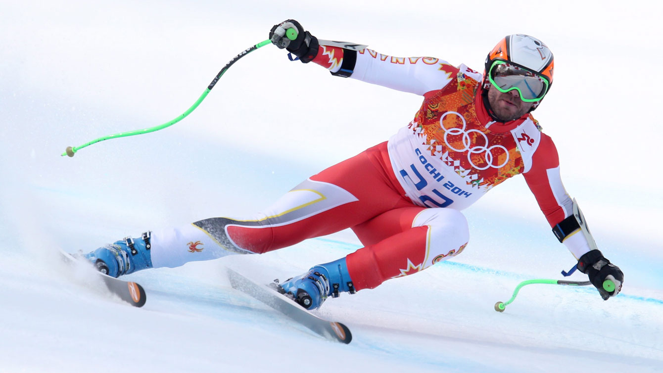 Jan Hudec races towards a bronze medal at Sochi 2014.