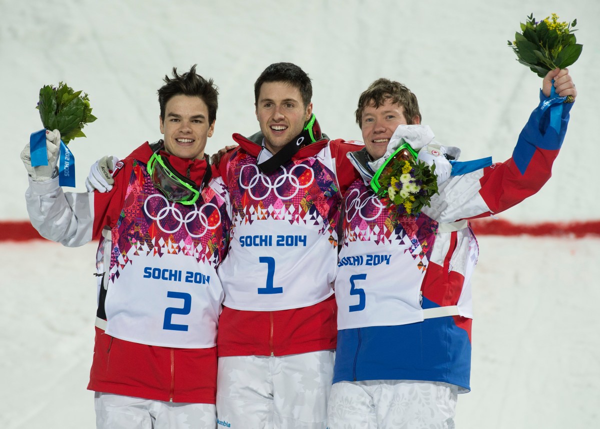 Kingsbury and Bilodeau on the podium