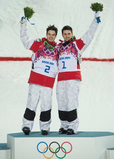 Kingsbury and Bilodeau on the podium