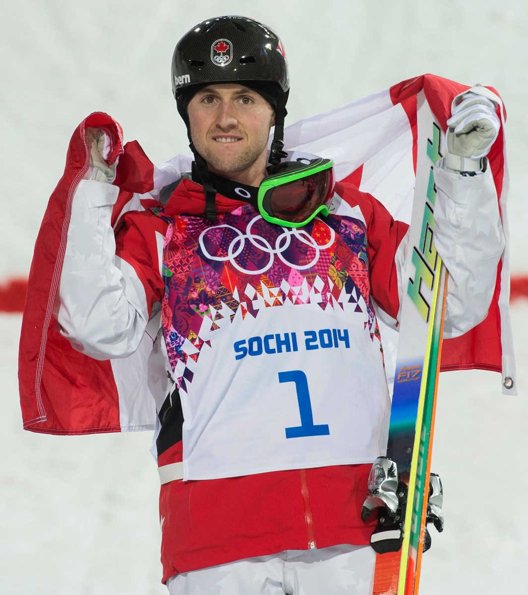 Bilodeau on the podium
