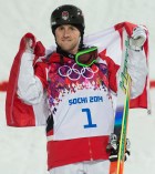 Bilodeau on the podium