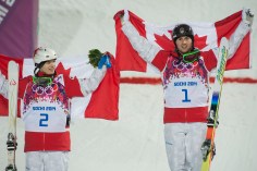 Kingsbury and Bilodeau on the podium