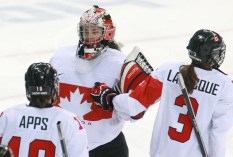 Canada's women's hockey team plays Switzerland