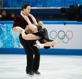 Canada's Kaitlyn Weaver and Andrew Poje competing