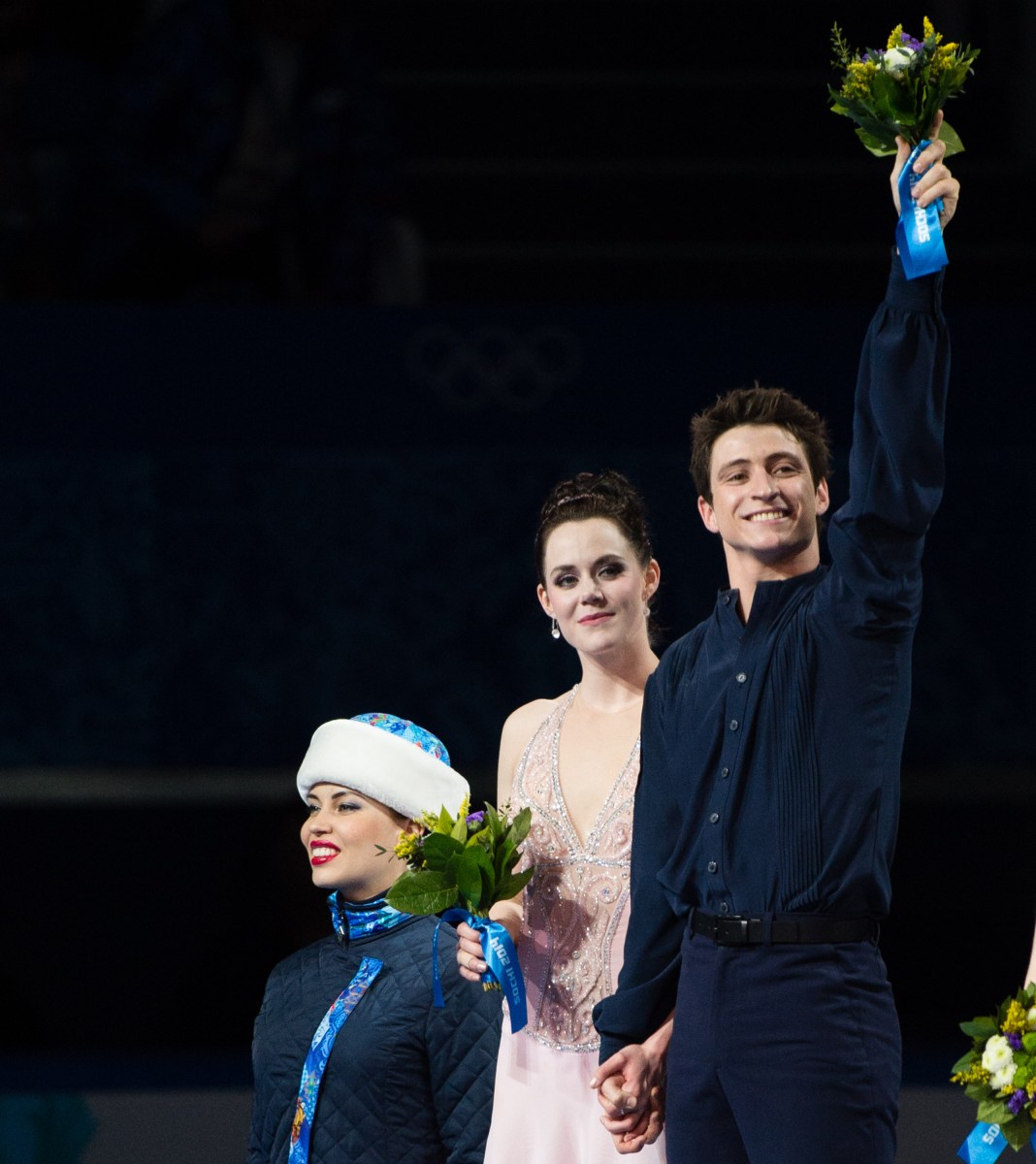 Tessa and Scott on the podium