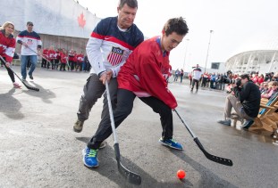 Canada vs. USA Ball Hockey Game