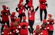 Team Canada during the closing ceremony