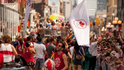 This is the second consecutive year the Olympic Team has taken part in Pride.