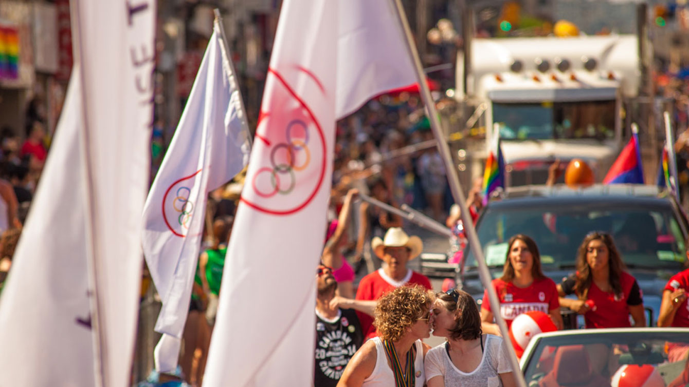 "Today, my wife and I proudly march with my Olympic peers and countless other LGBTQ champions and ally role models.” - Marnie McBean