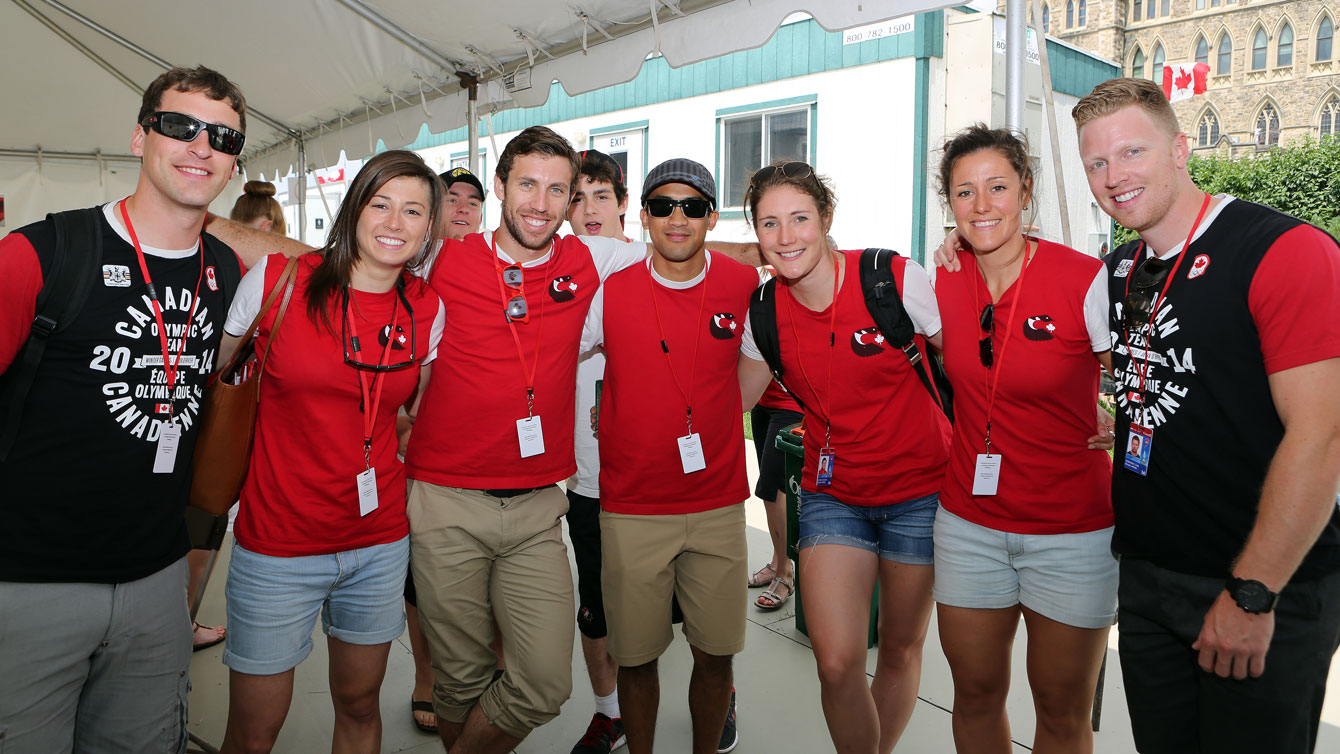 (L-R) Morrison, Lacasse, Moscovitch, Junio, Bucsis, Labonte, Sorensen.