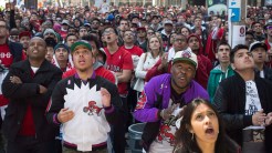 Raptors fans prefer to call Maple Leaf Square, outside the Air Canada Centre, "Jurassic Park."