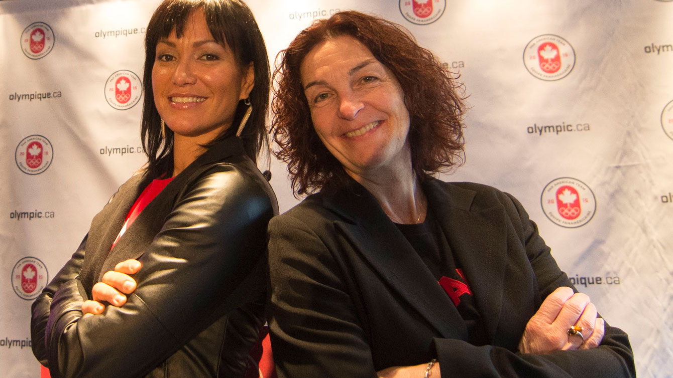 Waneek Horn-Miller (left) and Josée Grand'Maître named Toronto 2015 Assistant Chefs de Mission. 