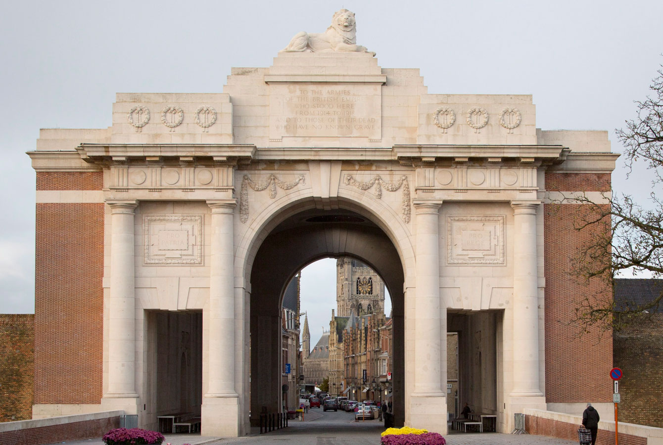 Menin Gate in Belgium where the WWI missing are immortalized. 
