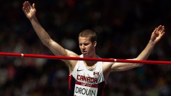 Derek Drouin took the high jump title with relative ease.