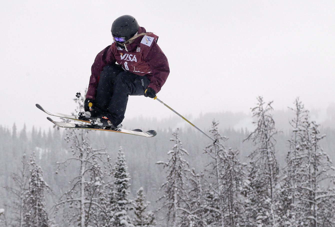 Nikki Blackall gets air during a 2013 World Cup. (Photo: Canadian Press)
