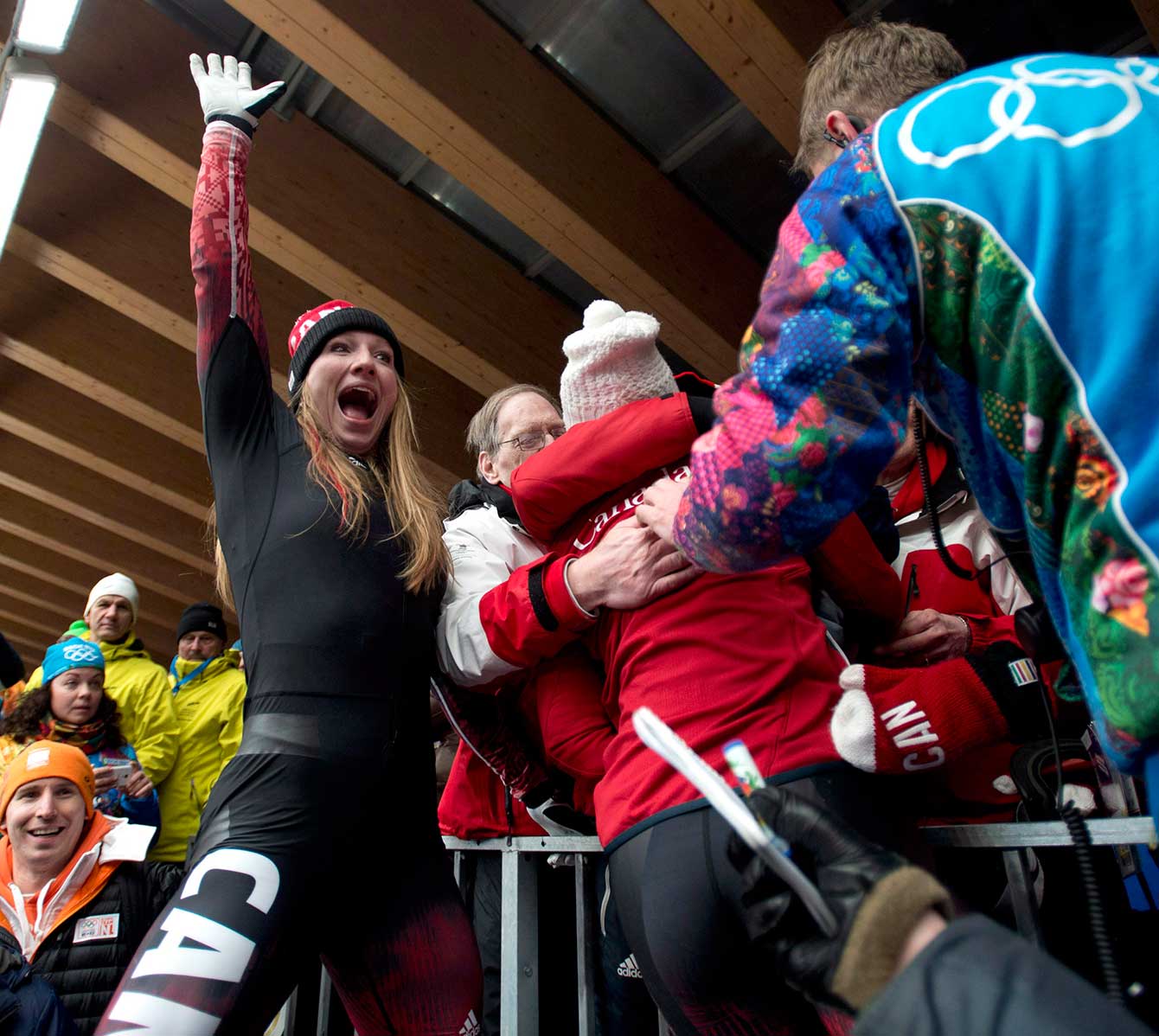 Kaillie Humphries and Heather Moyse won gold in Sochi, defending their Olympic title.