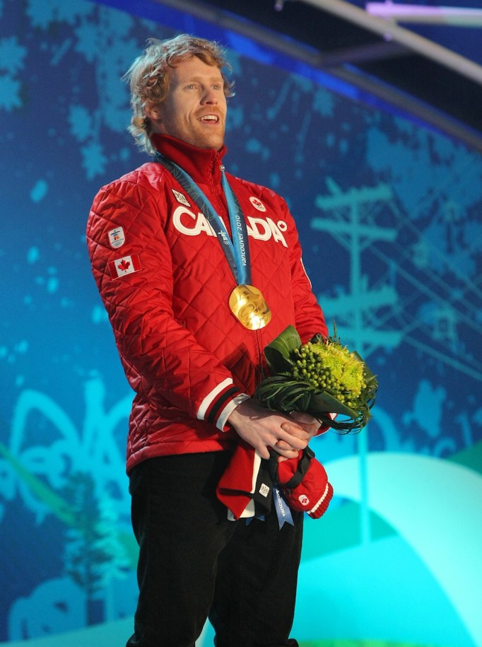 dcs101 Jon Montgomery on Olympic podium