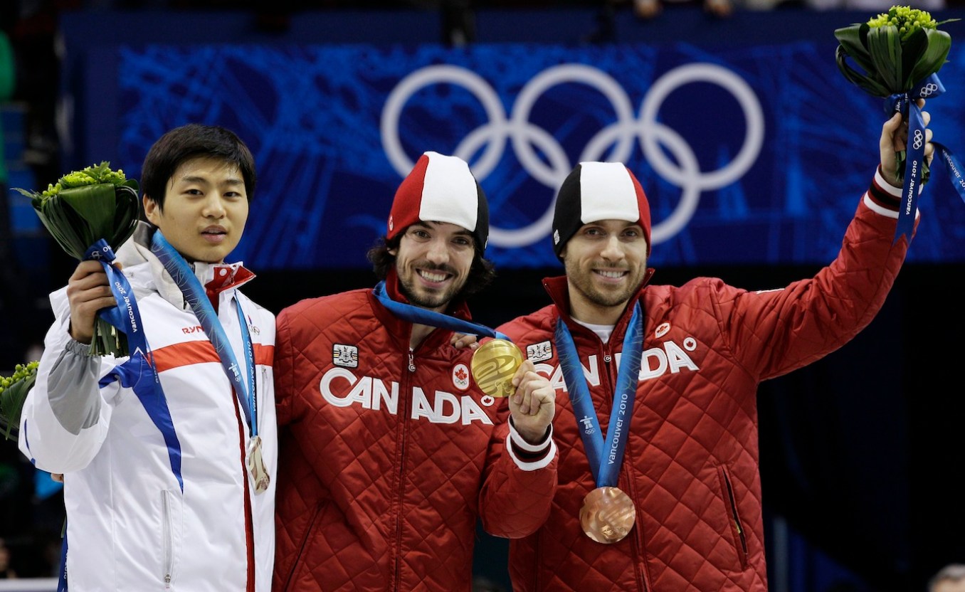 Vancouver Olympics Short Track François-Louis Tremblay & Charles Hamelin (Vancouver 2010)