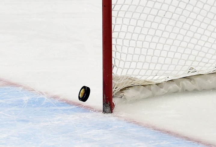 Canada survived an empty net goal thanks to this goal post.