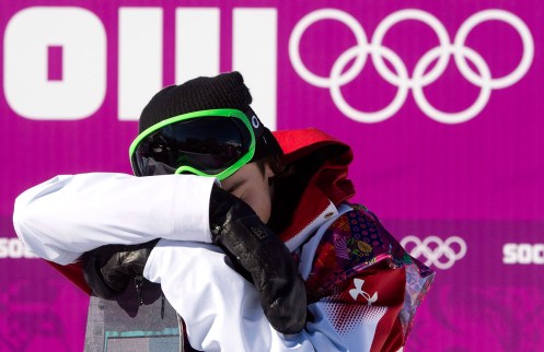 Mark Morris reacts to winning bronze in Sochi.