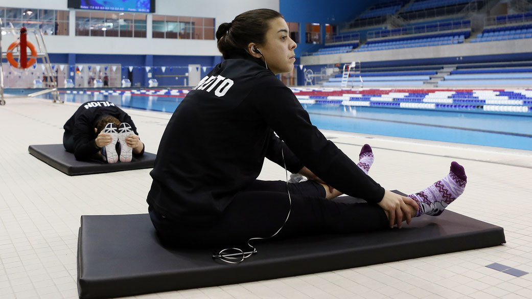 Meaghan Benfeito at Winter Senior National Championships 2015 (Photo: Vaughn Ridley). 