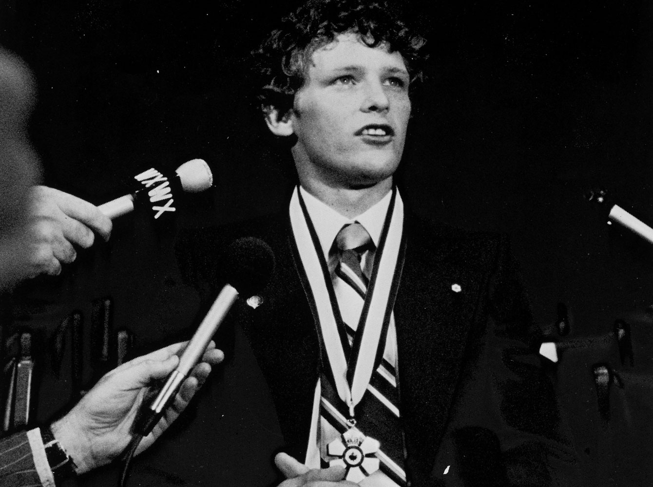 Terry Fox received the Order of Canada in September 1980, shortly after he had to abandon his Marathon of Hope.