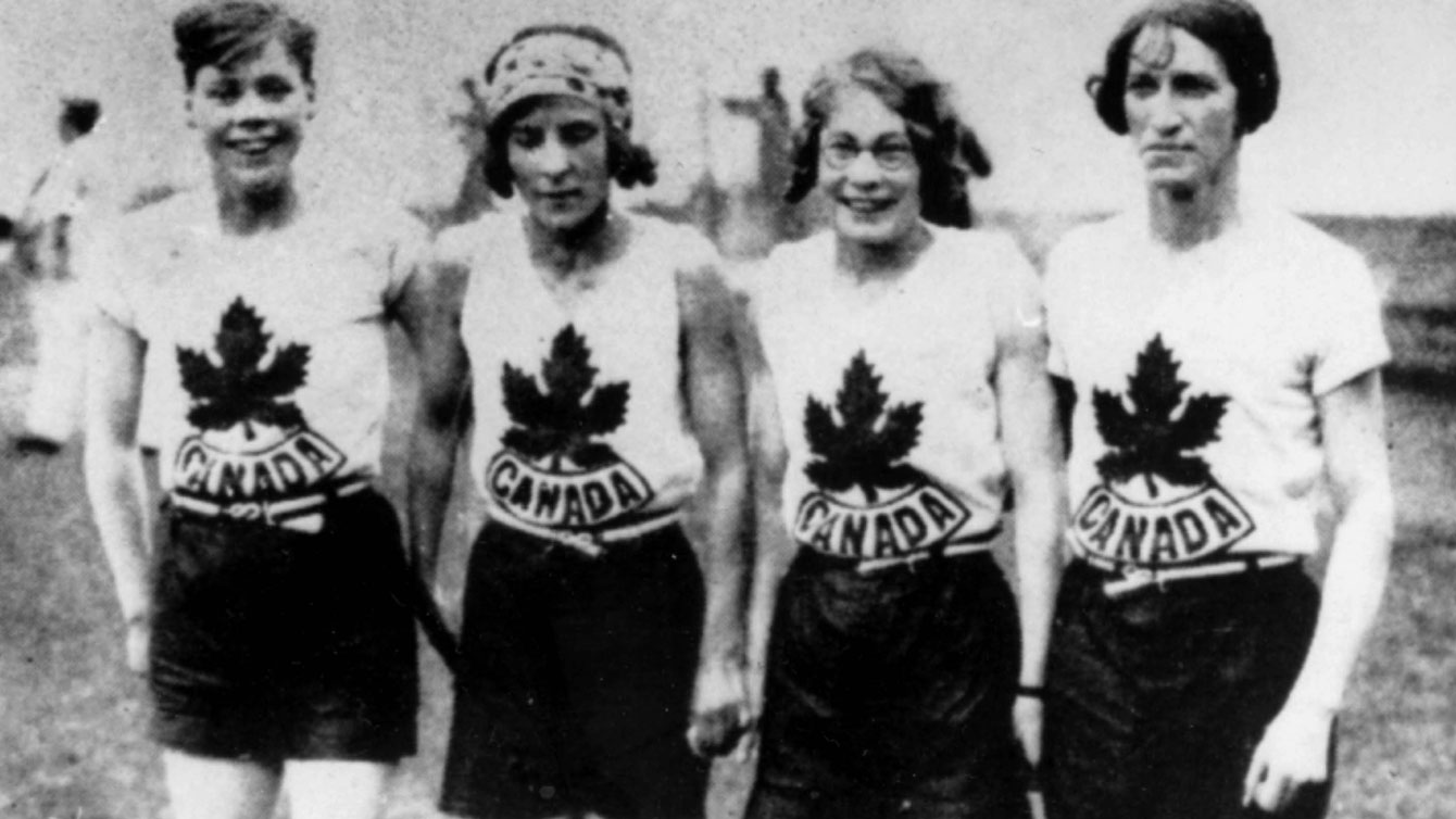 Jane Bell, Myrtle Cook, Ethel Smith, Fanny Rosenfield at Amsterdam 1928, won Canada's only 4x100m women's Olympic gold medal.