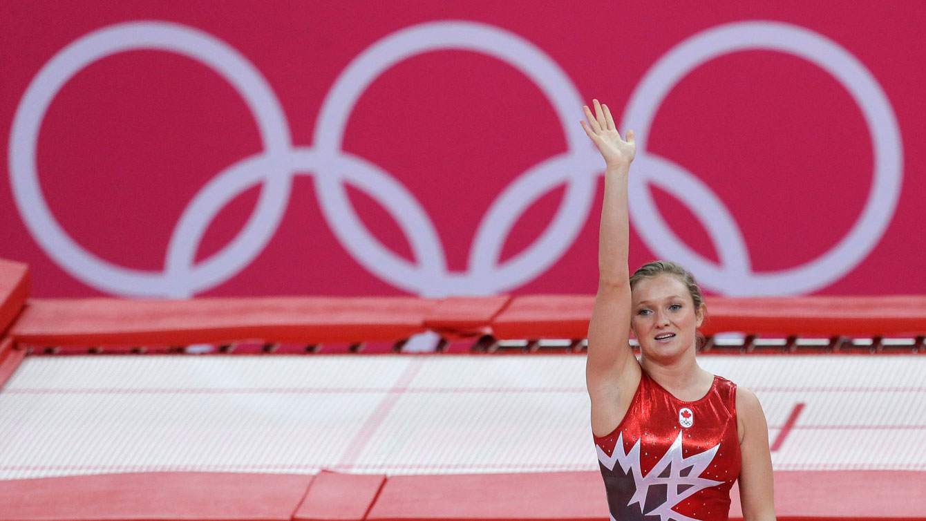 Rosie MacLennan at London 2012.