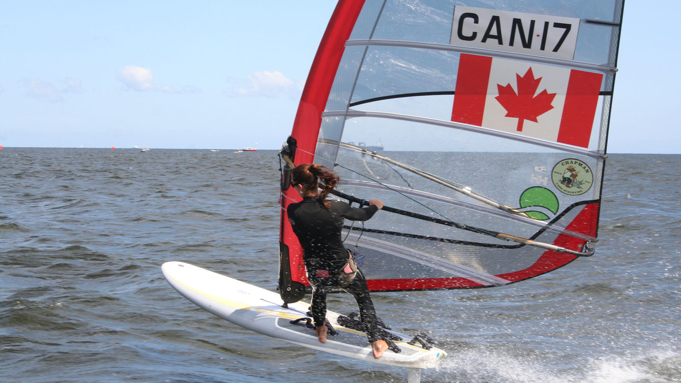 Nikola Girke competing at the 2014 Abu Dhabi World Cup (Photo: Sail Canada). 