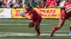 Ashley Steacy in action at 2015 Canada Sevens (Photo: Lorne Collicutt/Rugby Canada).