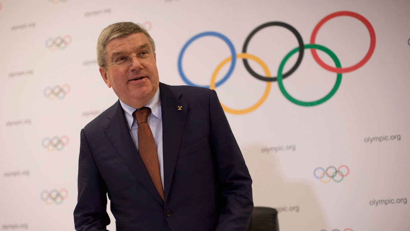 Thomas Bach at an IOC meeting in Rio de Janeiro on February 28, 2015. 
