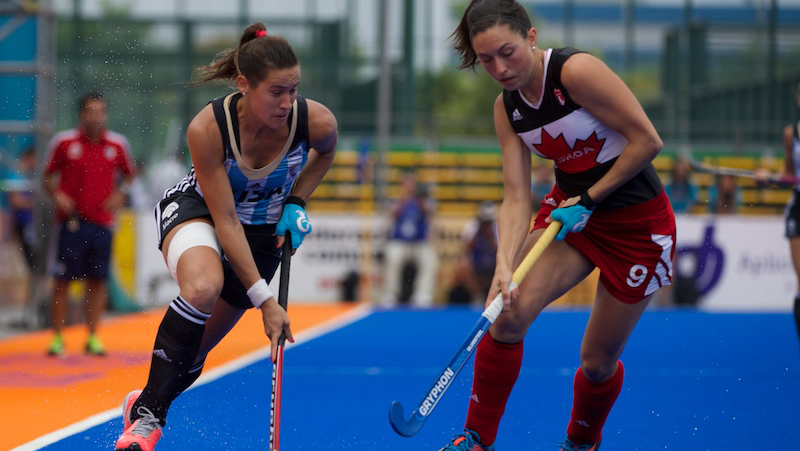 Canada v. Argentina at FIH World League Semifinals on June 11. Photo by FIH
