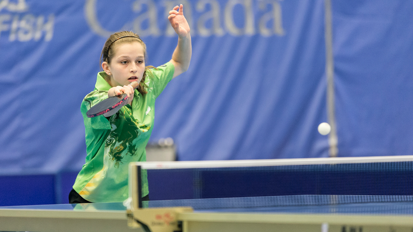 At the time of Table Tennis Canada team announcement on June 9, 2015, 15-year old Alicia Cote was the youngest Pan Am athlete named to Team Canada. 