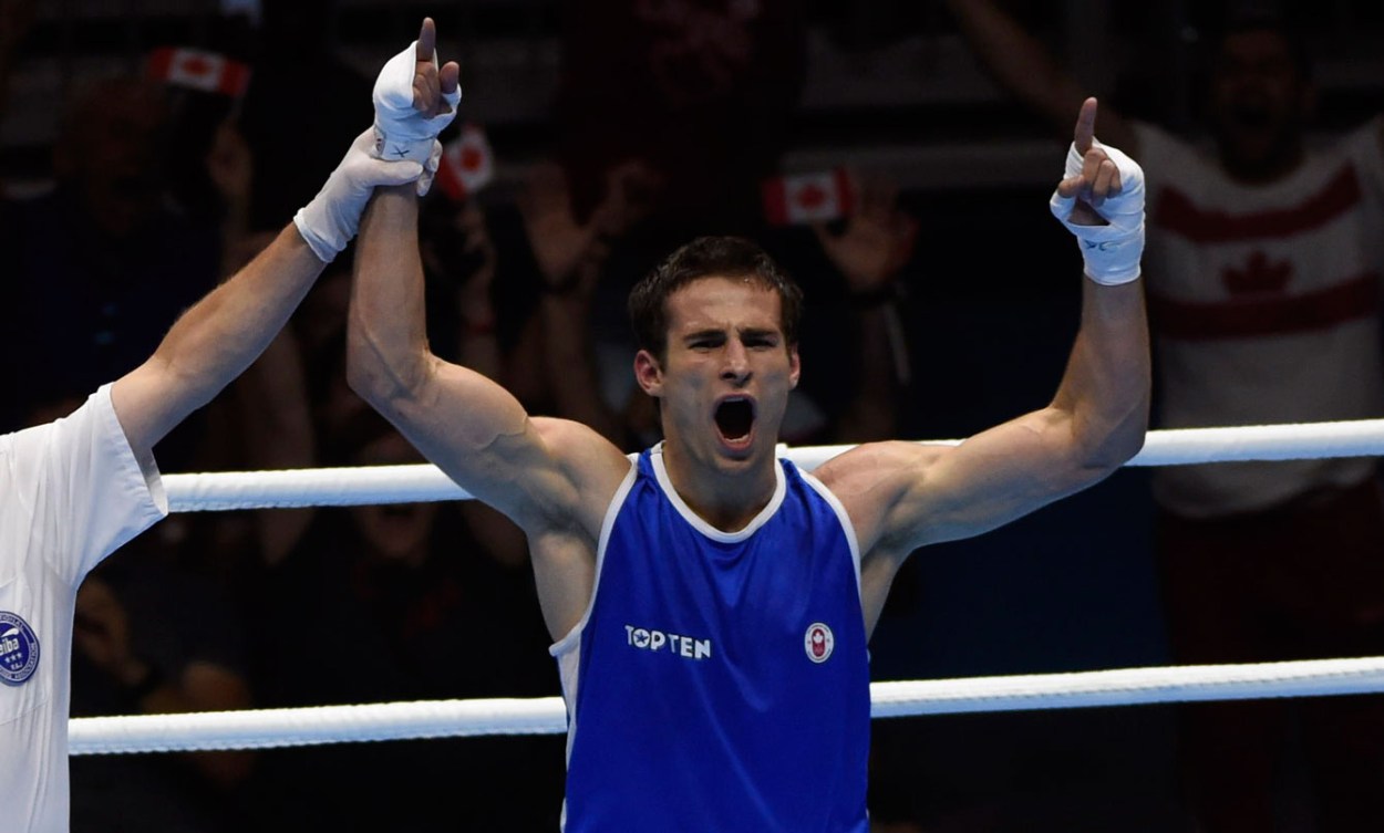 Arthur Biyarslanov boxed his way to TO2015 gold in the men's light welter (64kg) division on July 24.