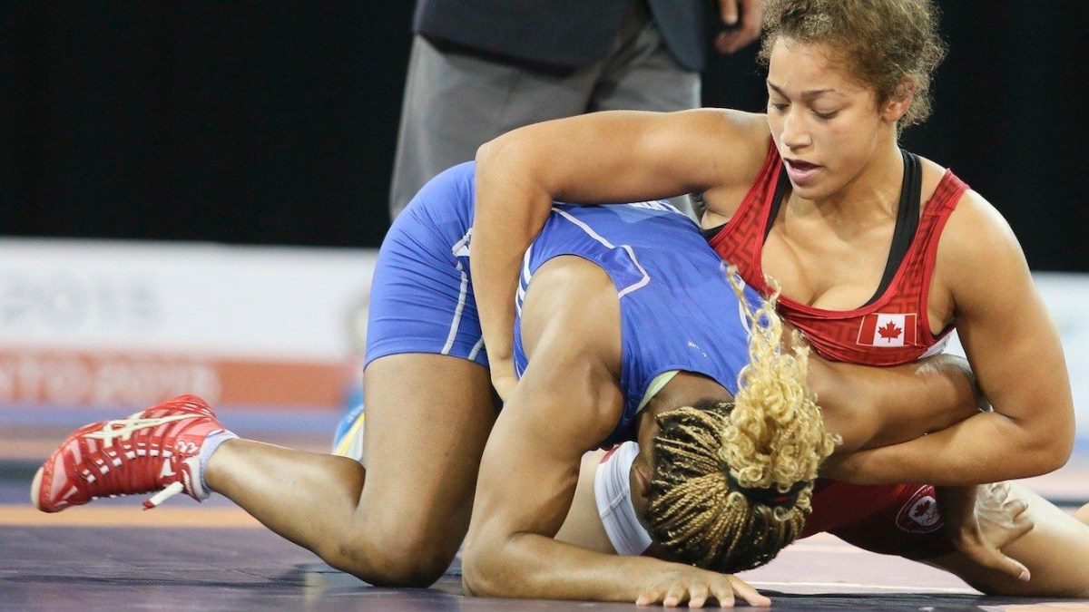 Braxton Stone-Papadopoulos competing