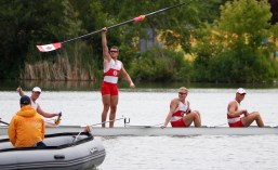 Canada takes the gold medal in men's eight (rowing).