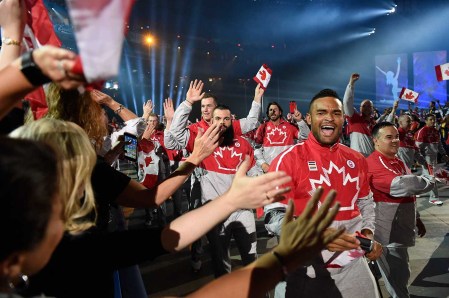 gallery-2 #TeamCanada athletes enter the Opening Ceremony