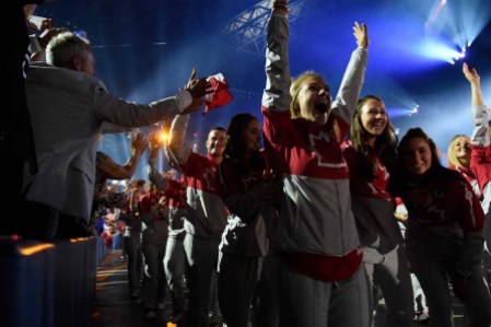 gallery-3 #TeamCanada athletes enter the Opening Ceremony