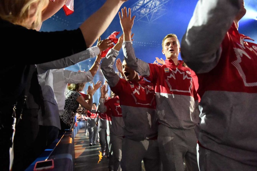 gallery-4 #TeamCanada athletes enter the Opening Ceremony