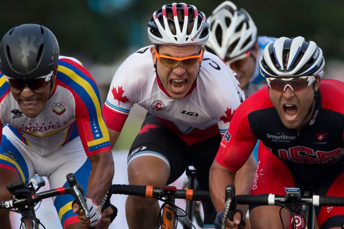 Guillaume Boivin rode to TO2015 bronze in the men's road race on Day 15.