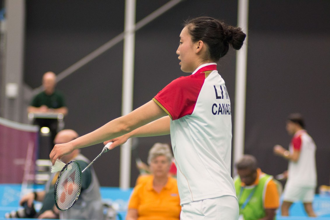 Michelle Li won one a women's doubles bronze today and will play for women's singles gold tomorrow. 
