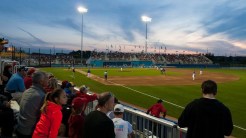 The sun sets on Pan Am President's Choice Ajax Ballpark