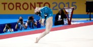 Ellie Black competes on floor