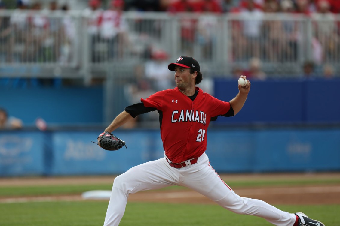 Jeff Francis started the gold medal game for Canada. (Photo: Greg Kolz)