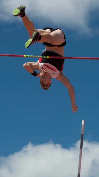 Shawnacy Barber Shawnacy Barber competes in the men's pole vault