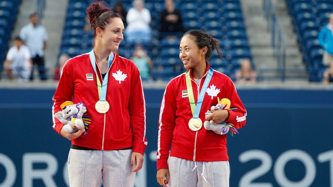 Gabriela Dabrowski and Carol Zhao won gold